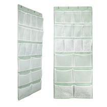 Organizador de sapatos KANCNT, 18 bolsos sobre a porta, pacote com 2, verde Organizador de sapatos KANCNT, 18 bolsos sobre a porta, pacote com 2, verde