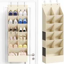 Organizador de sapatos Lifewit Over the Door, 11 bolsos, bege