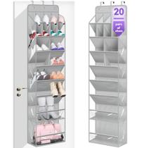 Organizador de sapatos MISSLO Over the Door 20 pares cinza Organizador de sapatos MISSLO Over the Door 20 pares cinza