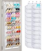Organizador de Sapatos MISSLO para Porta com 10 Níveis, 180 cm, Branco Organizador de Sapatos MISSLO para Porta com 10 Níveis, 180 cm, Branco