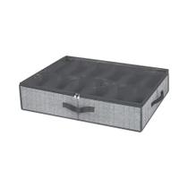 Organizador De Sapatos Para Abaixo Da Cama, Capacidade Para 12 a 16 Pares, Janela Transparente, Organizador De Sapatos Para Abaixo Da Cama, Capacidade Para 12 a 16 Pares, Janela Transparente,