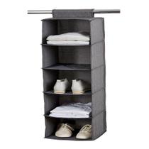 Organizador de sapatos para guarda-roupa closet com 5 prateleiras
