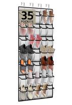 Organizador de sapatos PAULONE 35 Pocket Over the Door Mesh Bag branco Organizador de sapatos PAULONE 35 Pocket Over the Door Mesh Bag branco