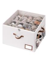 Organizador de sapatos StorageWorks para armário, 16 pares de bege