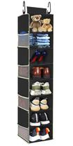 Organizador de sapatos suspenso roomtalk Large de 8 prateleiras com 8 bolsos Organizador de sapatos suspenso roomtalk Large de 8 prateleiras com 8 bolsos