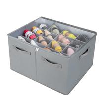 Organizador de sapatos TOPIA HOME TP09G Closet 16 pares cinza