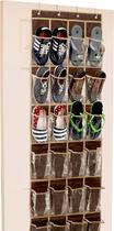 Organizador de sapatos, utensílios domésticos simples, 24 bolsos sobre a porta Organizador de sapatos, utensílios domésticos simples, 24 bolsos sobre a porta