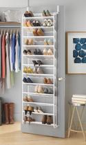 Organizador de sapatos Whitmor Over the Door Metal & Mesh White