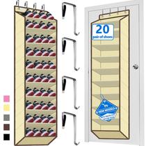 Organizador de sapatos Zebricolo Over The Door, 30 pares, bege