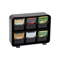 Organizador de saquinhos de chá Mind Reader Tea Station Plastic Black