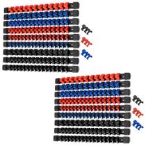 Organizador de soquetes ALOANES 18 PC ABS com unidade de 1/2, 3/8, 1/4 de polegada