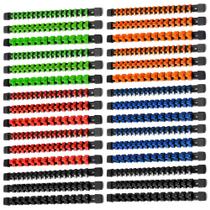 Organizador de soquetes ALOANES 30 PC ABS com unidade de 1/2, 3/8 e 1/4 de polegada