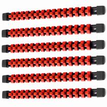 Organizador de soquetes ALOANES 6 PC ABS 3/8 polegadas Drive Socket Rail