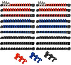 Organizador de soquetes AMM Drive ABS de 18 peças de 1/2, 3/8 e 1/4 de polegada