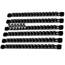 Organizador de soquetes AMM, suporte de ferramentas ABS com acionamento de 6 peças e 3/8 polegadas