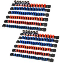 Organizador de soquetes Reniteco Drive ABS Tools 12 peças Organizador de soquetes Reniteco Drive ABS Tools 12 peças