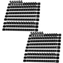 Organizador de soquetes Reniteco Drive ABS Tools 18 peças preto Organizador de soquetes Reniteco Drive ABS Tools 18 peças preto