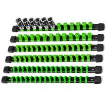 Organizador de soquetes Reniteco Drive ABS Tools Green 6PC