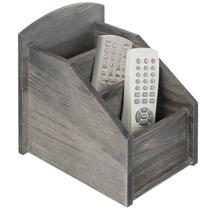 Organizador de suporte de controle remoto Caddy MyGift Rustic Grey Organizador de suporte de controle remoto Caddy MyGift Rustic Grey