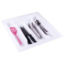 Organizador De Talheres 10168 para Gavetas De Cozinha - Branco - 462mm x 495mm a 405mm x 425mm Organizador De Talheres 10168 para Gavetas De Cozinha - Branco - 462mm x 495mm a 405mm x 425mm