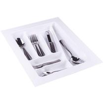 Organizador De Talheres 10174 para Gavetas De Cozinha - Branco - 38,0cm x 47,5cm a 30,5cm x 40,0cm - Magnum