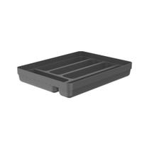 Organizador De Talheres 5 Divisórias Encaixe Gaveta Cozinha Cor Chumbo OL600CHF OU Martiplast