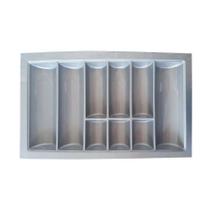 Organizador de Talheres Ajustável DT81 Moldplast Cinza CINZA
