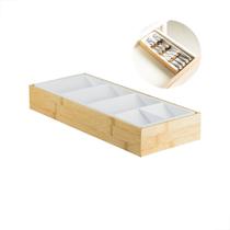 Organizador de Talheres Bambu 38.5cm - Cozinha Organizada