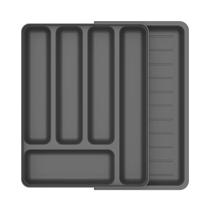 Organizador de Talheres com Extensor Logic Cinza 36cm - Ou