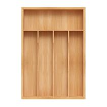 Organizador de talheres de bambu BEKVEM Gaveta de cozinha com 5 slots Organizador de talheres de bambu BEKVEM Gaveta de cozinha com 5 slots