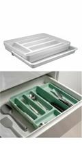 Organizador de Talheres Extensível Polipropileno 6 Div Organizador de Talheres Extensível Polipropileno 6 Div