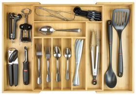 Organizador de talheres, talheres e utensílios KitchenEdge Premium