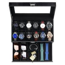 Organizador de tampas de vidro de 2 camadas Watch Box ProCase 12 slots