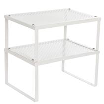 Organizador de Temperos SONGMICS UKCS01WT - Conjunto de 2 Peças em Metal Branco