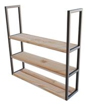 Organizador De Teto Moderna 60x20cm Em Ferro Para Home