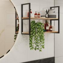 Organizador De Teto Moderna 80x20cm Em Ferro Para Varanda