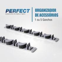 Organizador De Vassouras E Rodos Suporte De Parede Perfect Pro 5 Ganchos Organizador De Vassouras E Rodos Suporte De Parede Perfect Pro 5 Ganchos