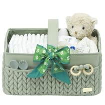 Organizador de viagens para fraldas para bebês LUKJOJO Sage Green Organizador de viagens para fraldas para bebês LUKJOJO Sage Green