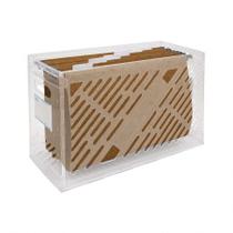 Organizador Dellocolor - cristal - 0322.H - com 6 pastas suspensas Kraft - Dello Organizador Dellocolor - cristal - 0322.H - com 6 pastas suspensas Kraft - Dello
