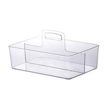 Organizador Diamond Com Alça 33X22X18Cm Cristal - Paramount