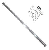 Organizador Dinox 39 cm Aço Inox Para Talheres 6 Ganchos