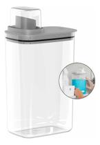 Organizador Dispenser 2,3L Para Amaciante Lavanderia Chumbo