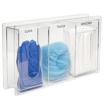 Organizador Dispenser Porta Luva Touca Máscara Suporte Descartável Caixa Clínica Spa Organizador Dispenser Porta Luva Touca Máscara Suporte Descartável Caixa Clínica Spa