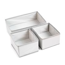 Organizador dobrável com 3 divisórias oikos cinza claro Organizador dobrável com 3 divisórias oikos cinza claro