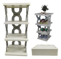 Organizador Dobrável Porta Sapato Chinelo Rack 3 Andares Organizador Dobrável Porta Sapato Chinelo Rack 3 Andares