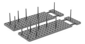 Organizador Duas Divisórias Tampa Cozinha 54x15x2cm