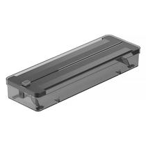 Organizador e Cortador de Rolos Duplo Clear para Gavetas Preto OGC1100PTF - Ou