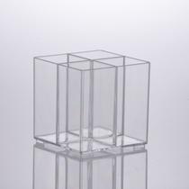 Organizador Elegance com 4 Divisórias 10x10x10cm Organizador Elegance com 4 Divisórias 10x10x10cm