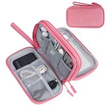 Organizador eletrônico FYY Travel Bag impermeável rosa Organizador eletrônico FYY Travel Bag impermeável rosa