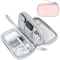 Organizador eletrônico FYY Travel Cable Bag impermeável rosa Organizador eletrônico FYY Travel Cable Bag impermeável rosa